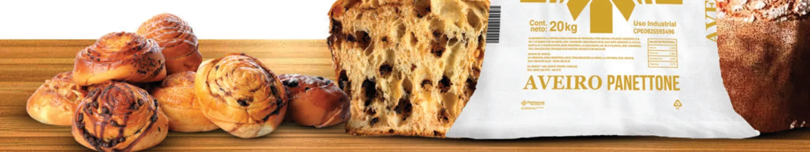 Elaboraciones con Harina Aveiro para Panettone, Bollería y Masas Enriquecidas